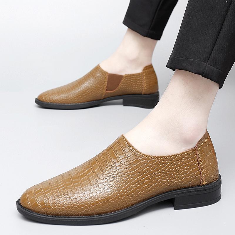 47 Plus Size 48 High-End Bean Shoes Men'S Pointed Autumn Soft-Soled Men'S Casual Leather Shoes With A Pedal - Image 3
